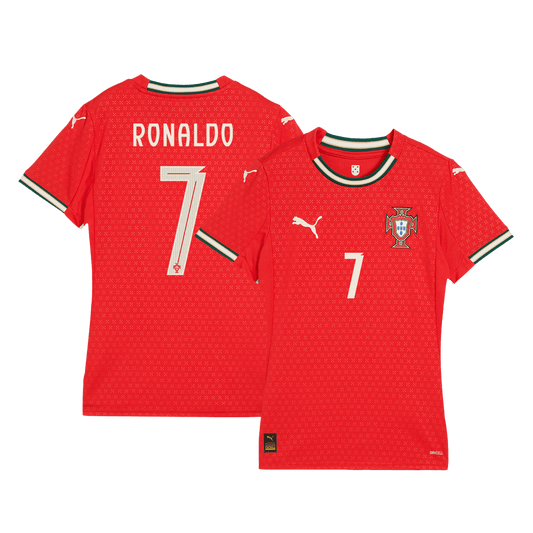 Portugal Hemma Fotbollströjor RONALDO #7 2025 Dam-1