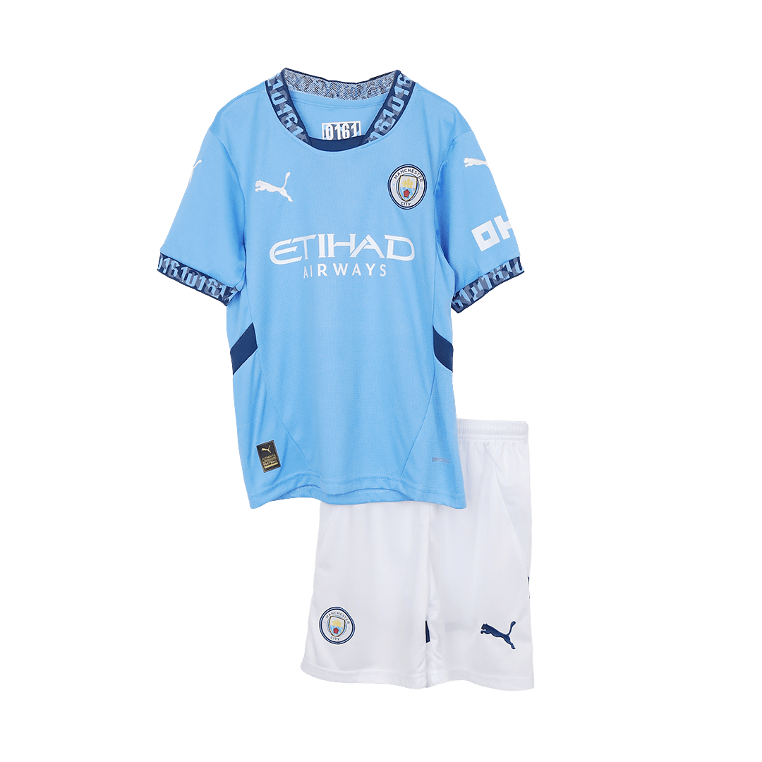 Manchester City Hemma Fotbollströja 2024/25 Fotbollssats Barn