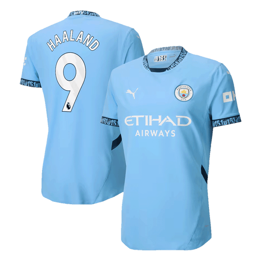 Manchester City Hemma Fotbollströja HAALAND #9 2024/25 Autentisk-1