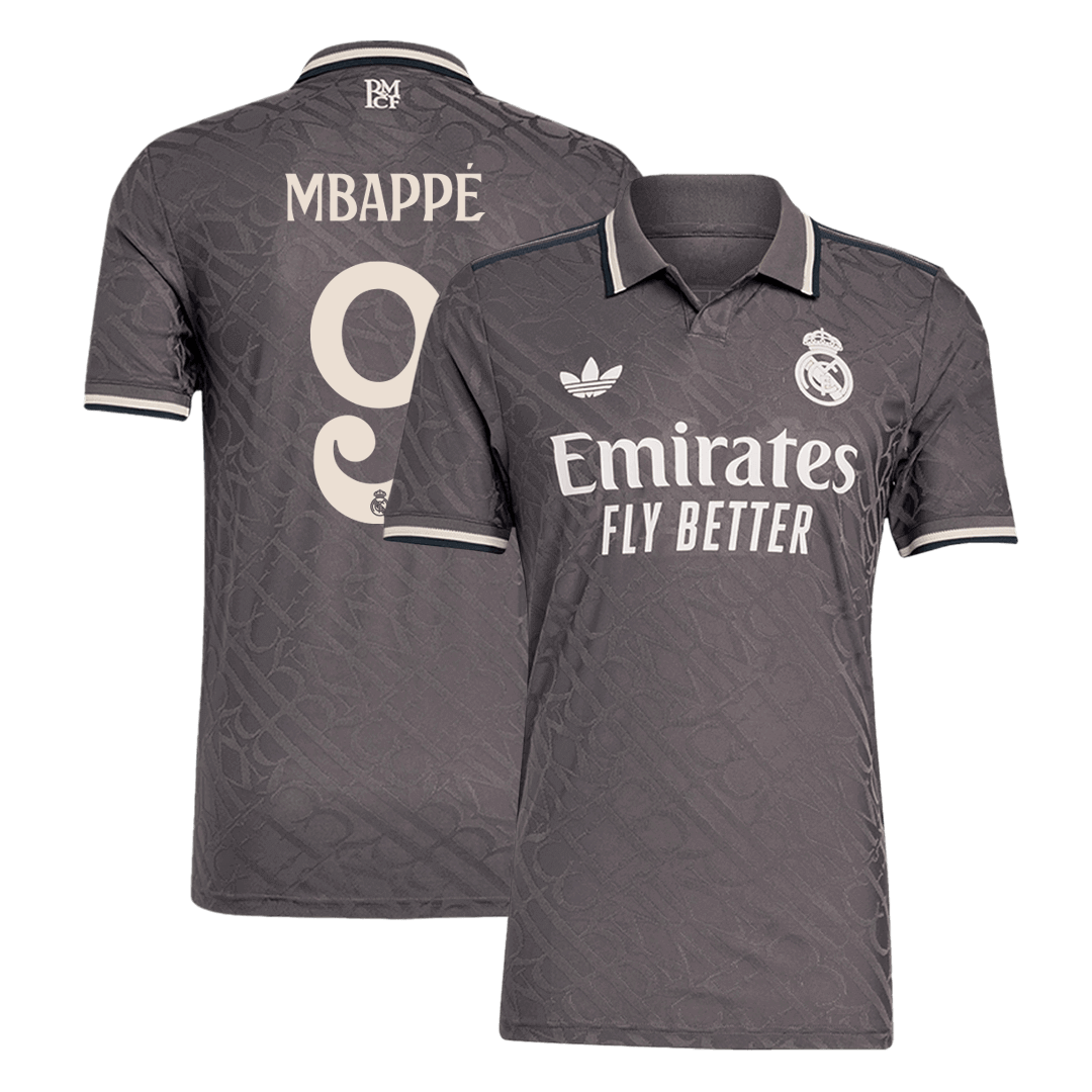 Real Madrid Tredjeställ Fotbollströja MBAPPÉ #9 2024/25 Autentisk