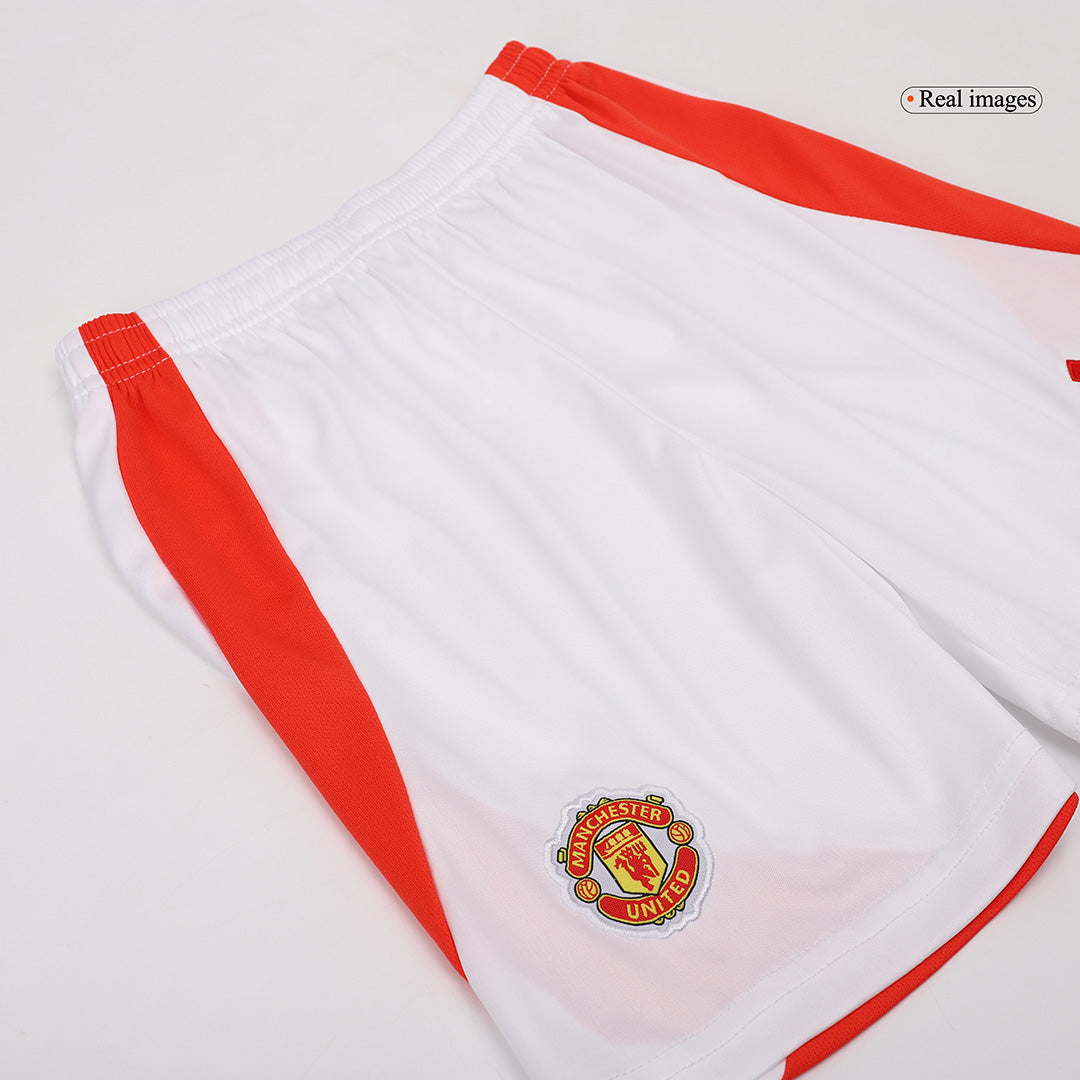 Manchester United Hemma Fotbollströja 2024/25 Fotbollssats Barn
