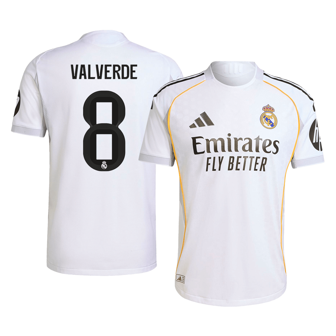VALVERDE #8 Real Madrid Tröja 2025/26 Hemma Autentisk