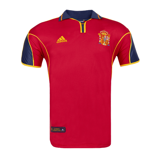 Spanien Hemma Fotbollströjor Euro 2000 Retro
