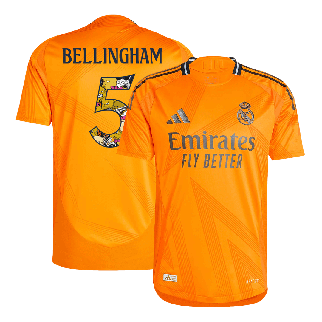 Real Madrid Borta Fotbollströja BELLINGHAM #5 2024/25 Autentisk