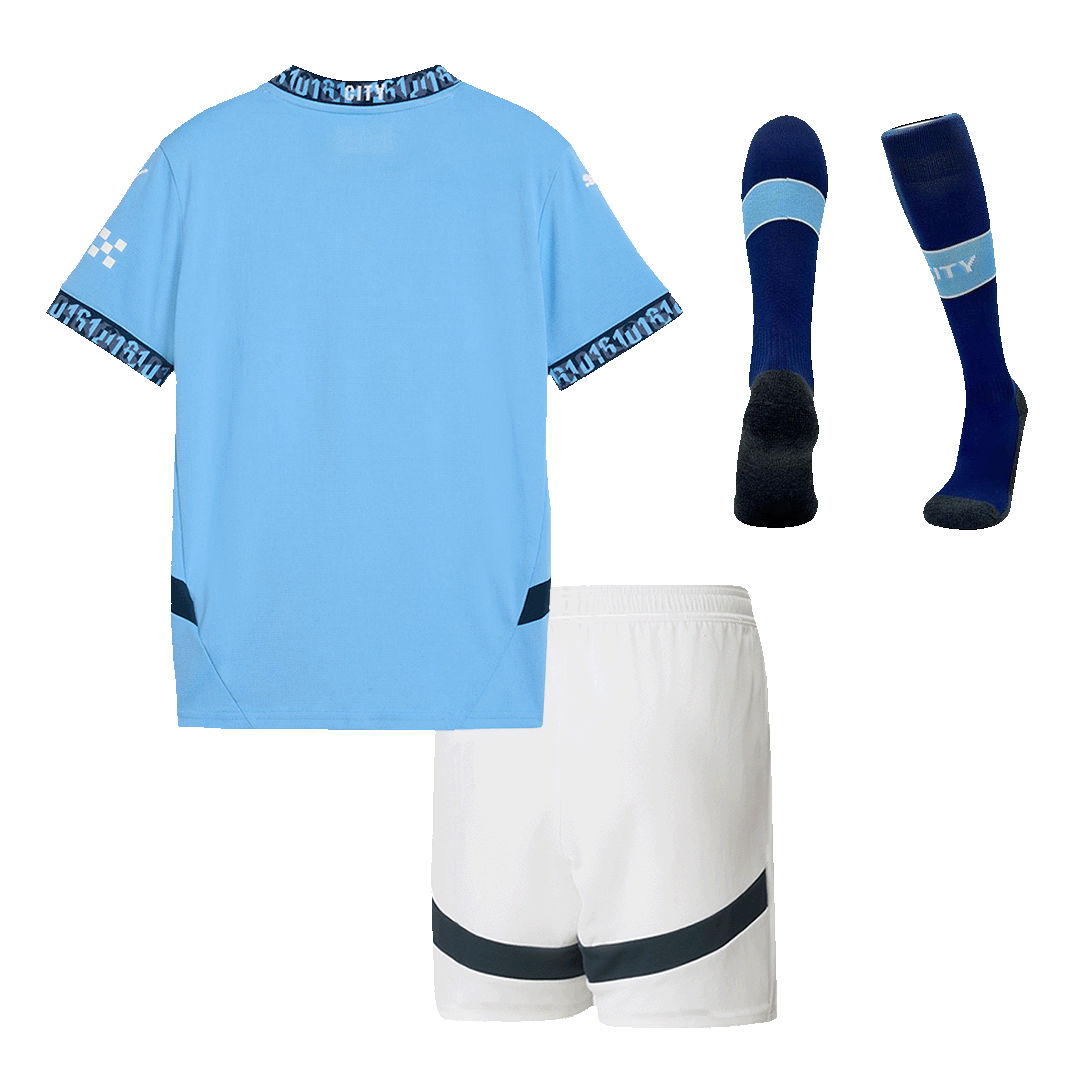 Manchester City Hemma Fotbollströja 2024/25 Fotbollssats Barn