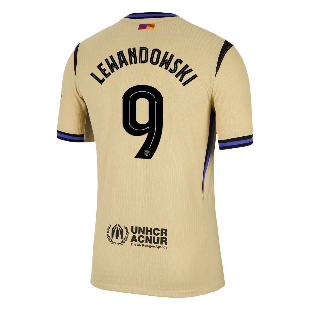 LEWANDOWSKI #9 Barcelona Tröja 2025/26 Borta Autentisk - UCL