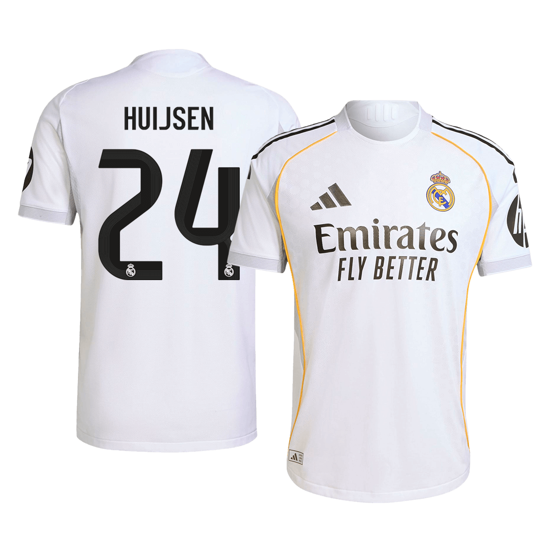 HUIJSEN #24 Real Madrid Tröja 2025/26 Hemma Autentisk