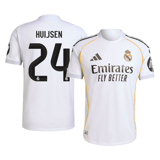 HUIJSEN #24 Real Madrid Tröja 2025/26 Hemma Autentisk-1