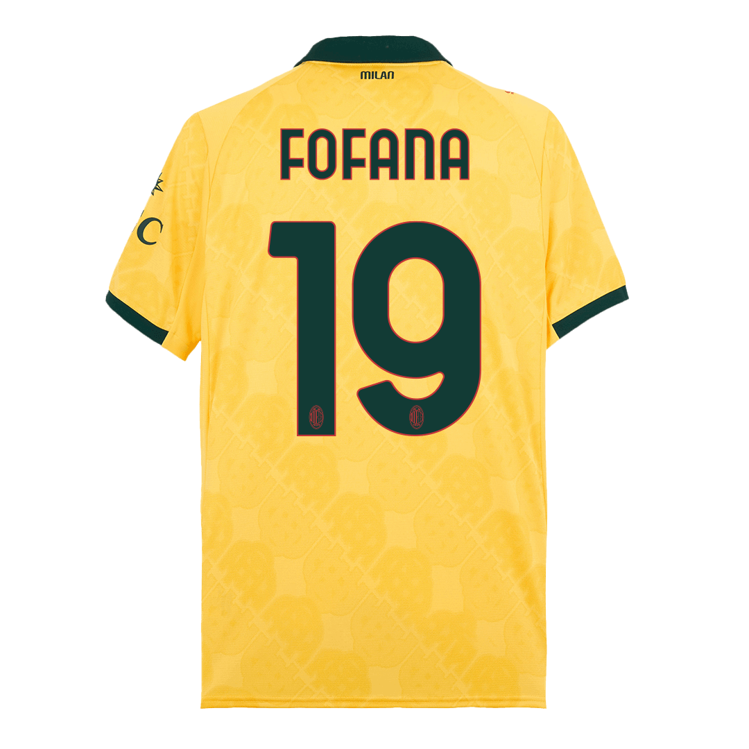 AC Milan Tröja FOFANA #19 2025/26 Tredje Gul