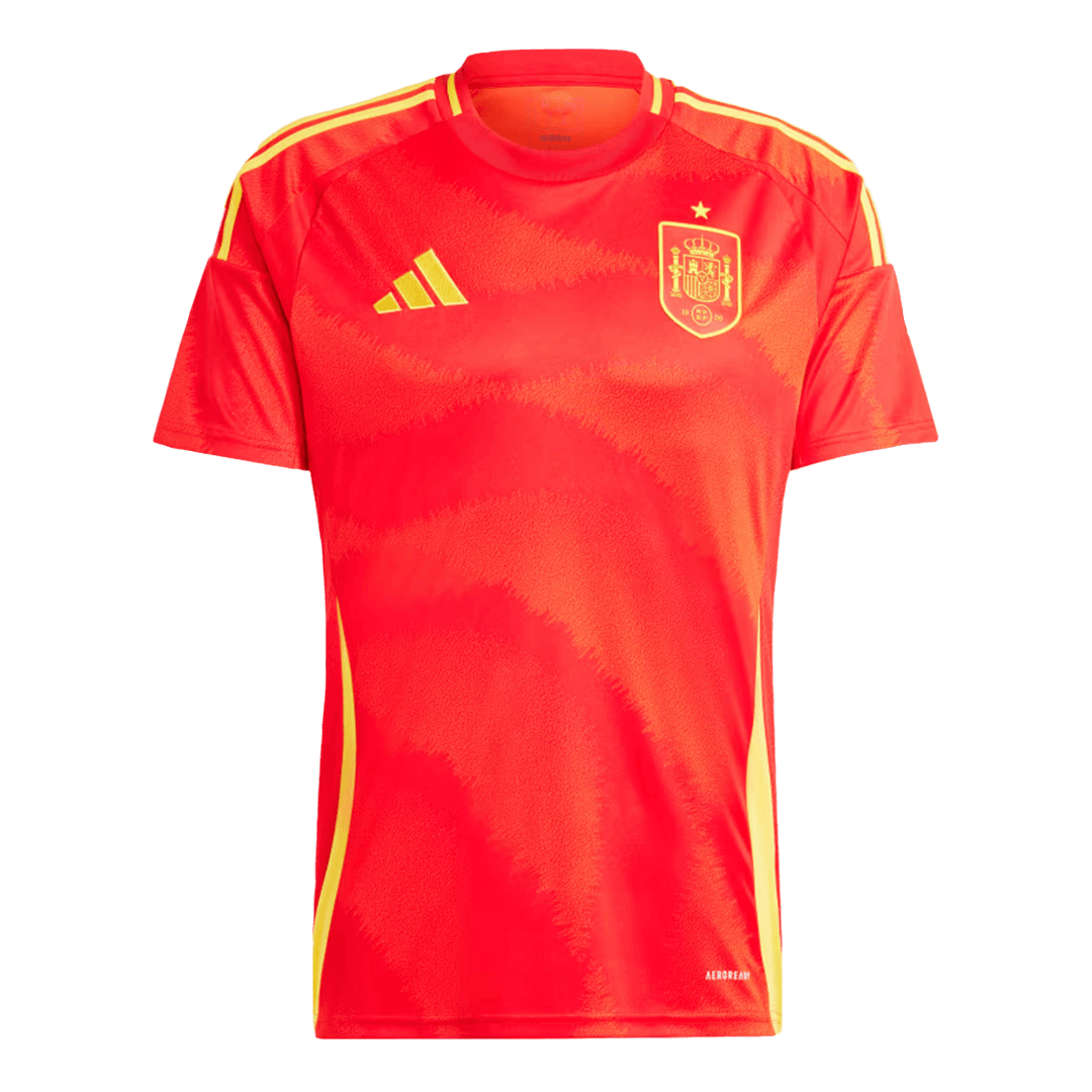 Spanien Hemma Fotbollströja Euro 2024 Fotbollssats