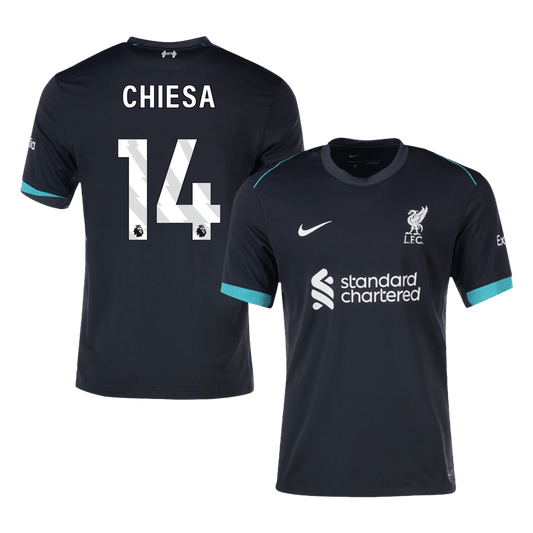 Liverpool Borta Fotbollströja CHIESA #14 2024/25 Premium-1