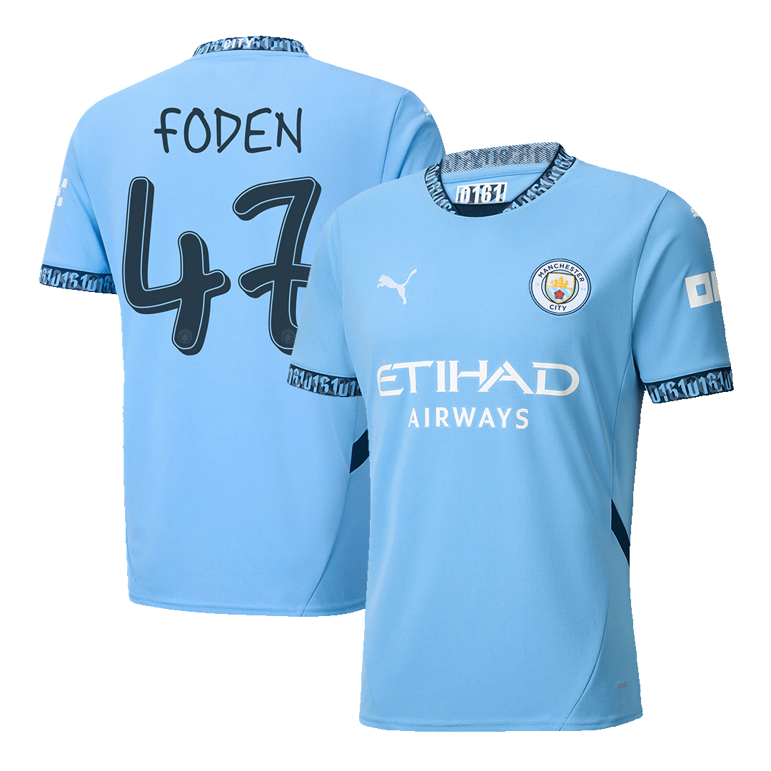 Manchester City Hemma Fotbollströja FODEN #47 2024/25 - UCL