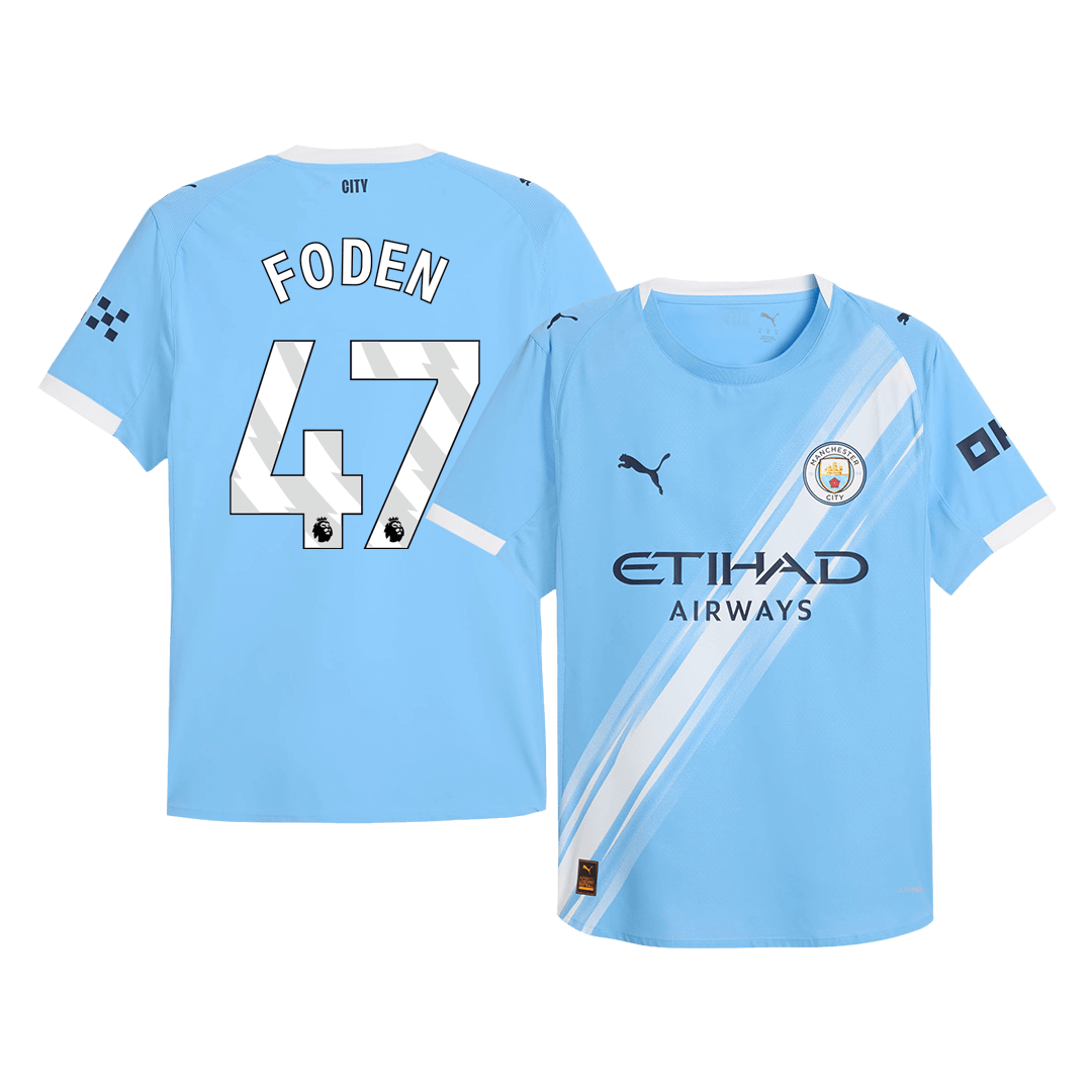 FODEN #47 Manchester City Hemma Tröja 2025/26 Autentisk