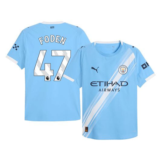 FODEN #47 Manchester City Hemma Tröja 2025/26 Autentisk-1