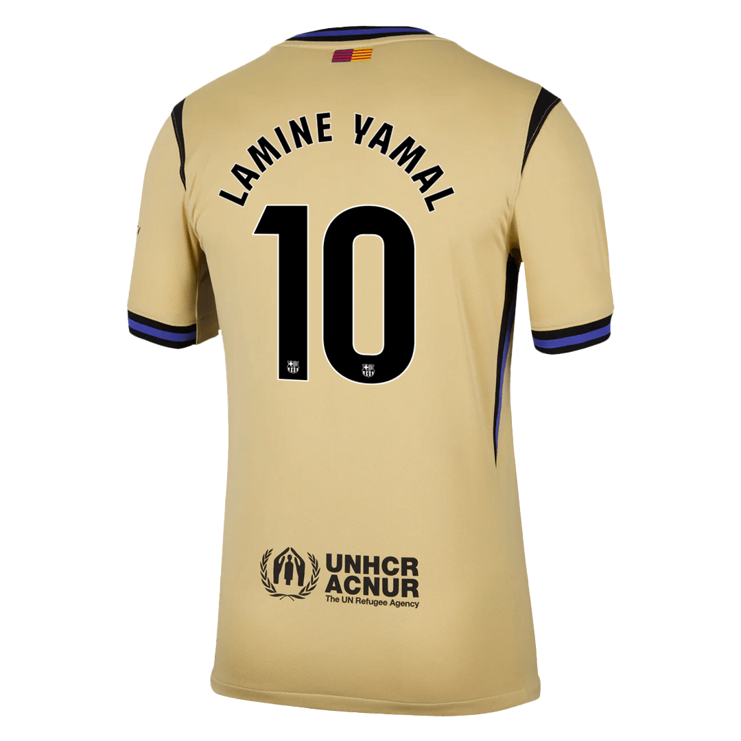 Barcelona Tröja LAMINE YAMAL #10 2025/26 Borta Gul