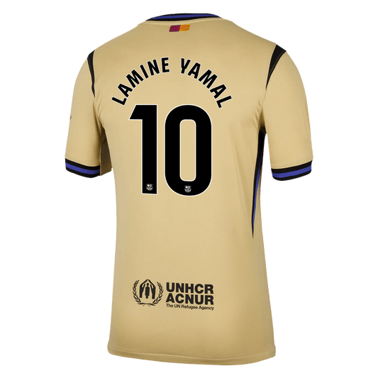 Barcelona Tröja LAMINE YAMAL #10 2025/26 Borta Gul
