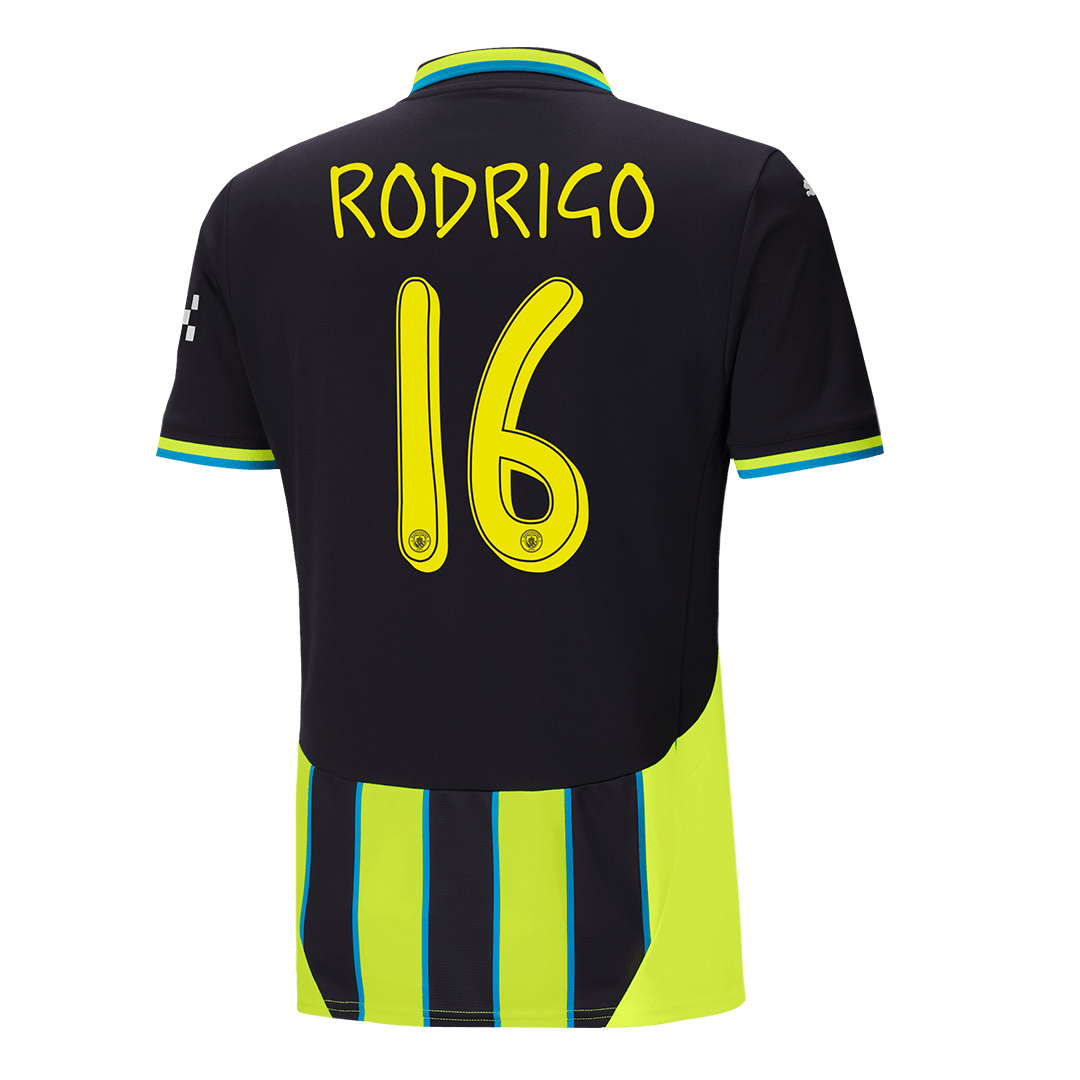 Manchester City Borta Fotbollströja RODRIGO #16 2024/25 - UCL