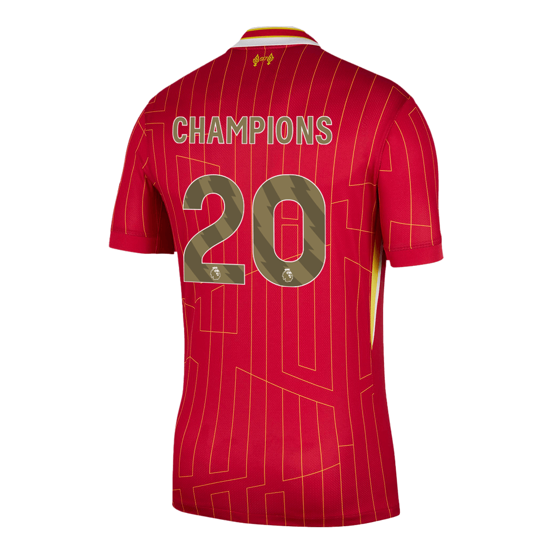 Liverpool Hemma Fotbollströjor CHAMPIONS #20 2024/25 röd Premium - CHAMPIONS 24/25