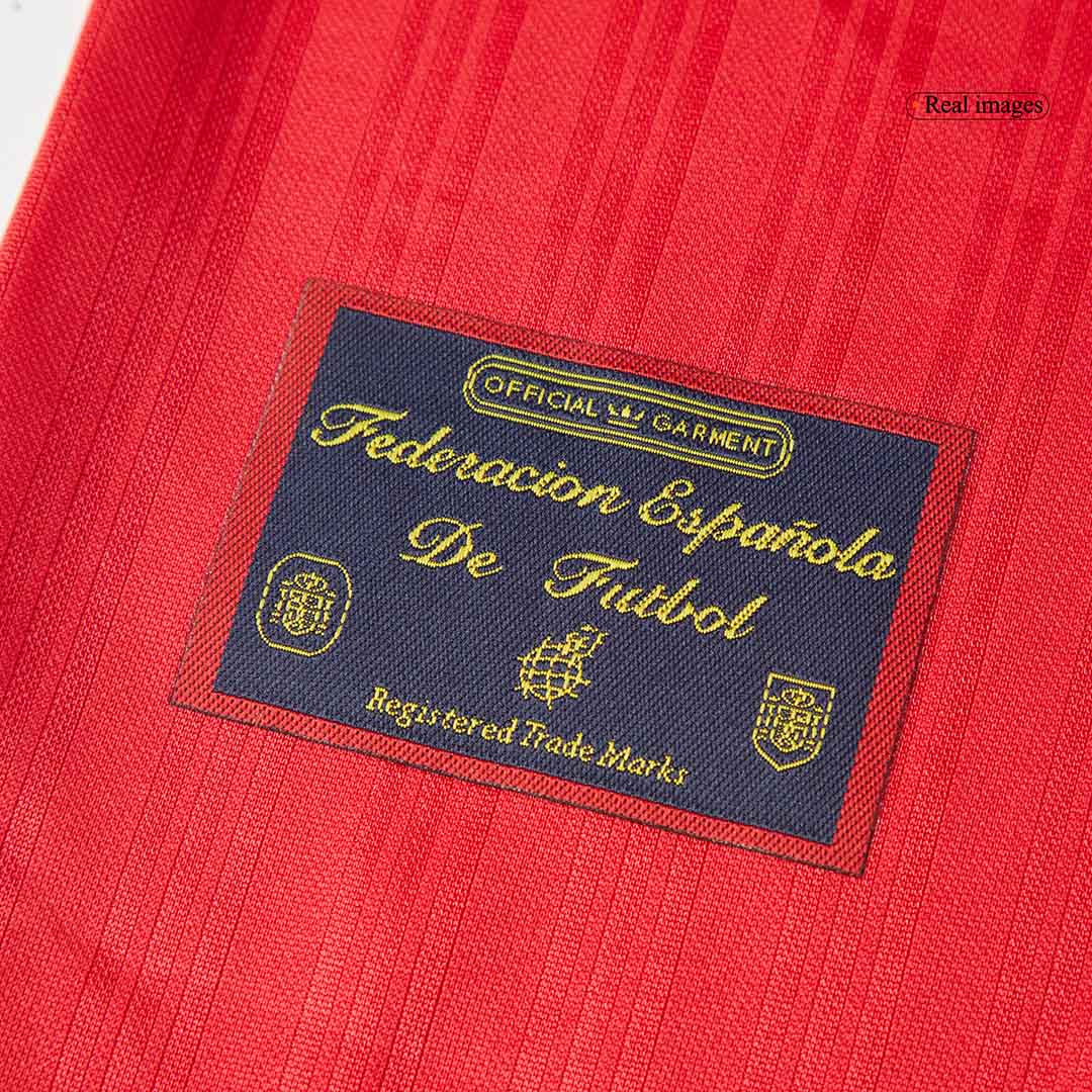 Spanien Hemma Fotbollströjor 1996 Retro