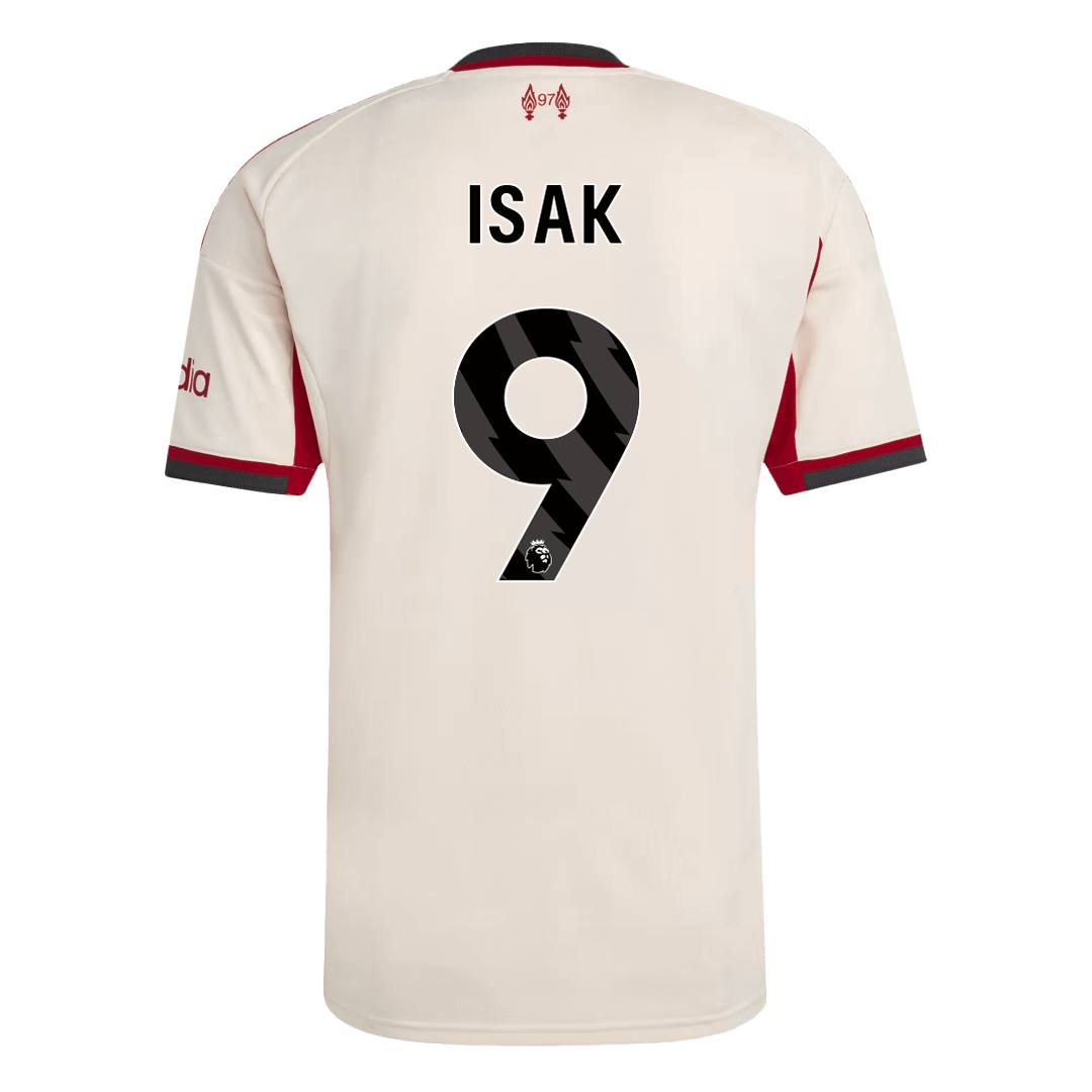 Liverpool Tröja ISAK #9 2025/26 Borta Vit
