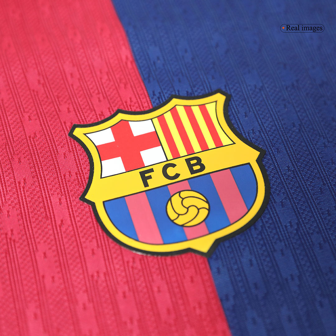 Barcelona Hemma Fotbollströja 2024/25 Autentisk - 125-årsjubileum(Spotify-logotyp utan text)