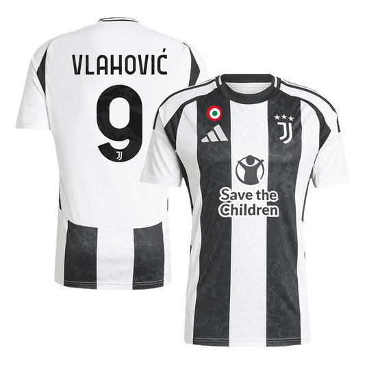 Juventus Hemma Fotbollströja VLAHOVIĆ #9 2024/25-1