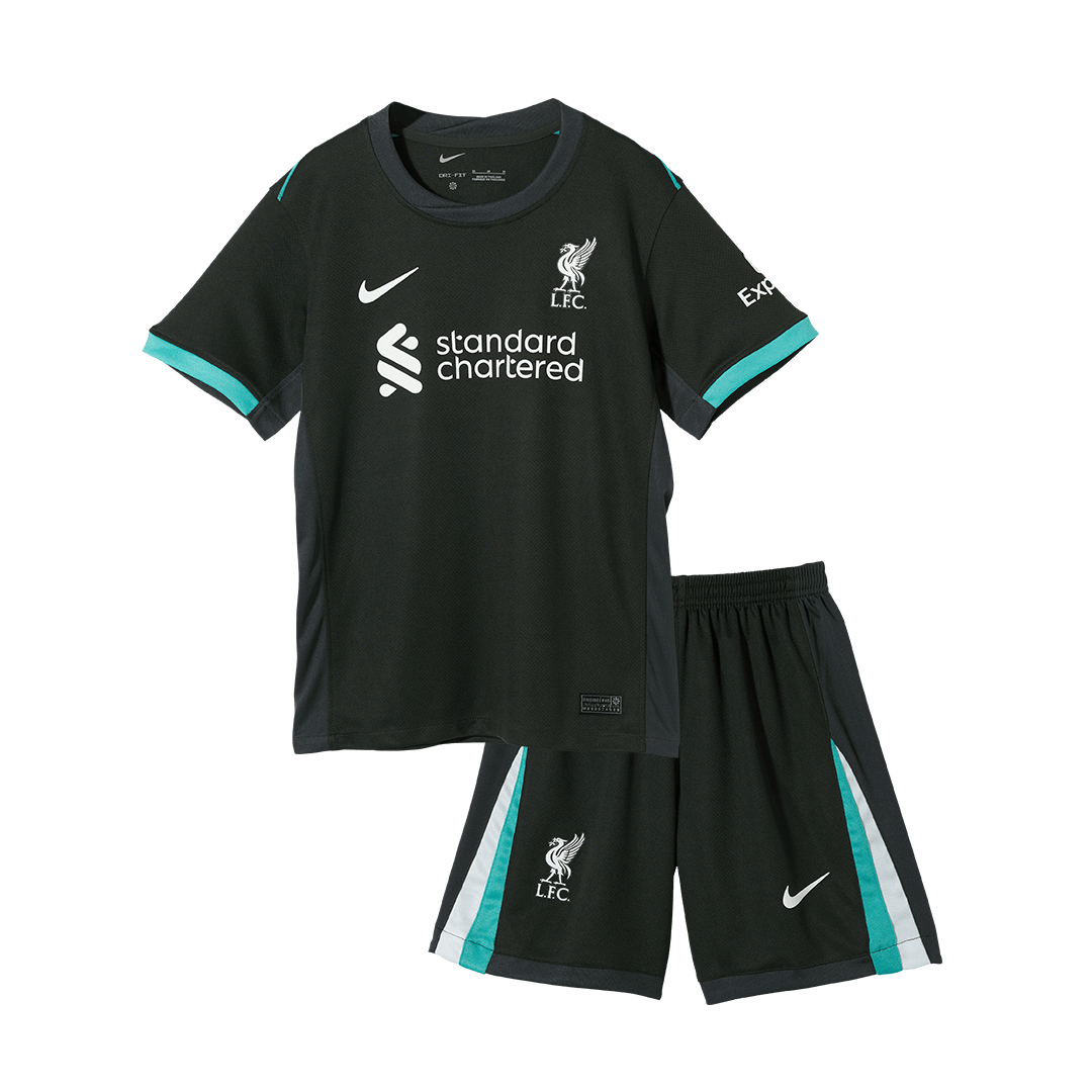 Liverpool Borta Fotbollströja 2024/25 Fotbollssats Barn