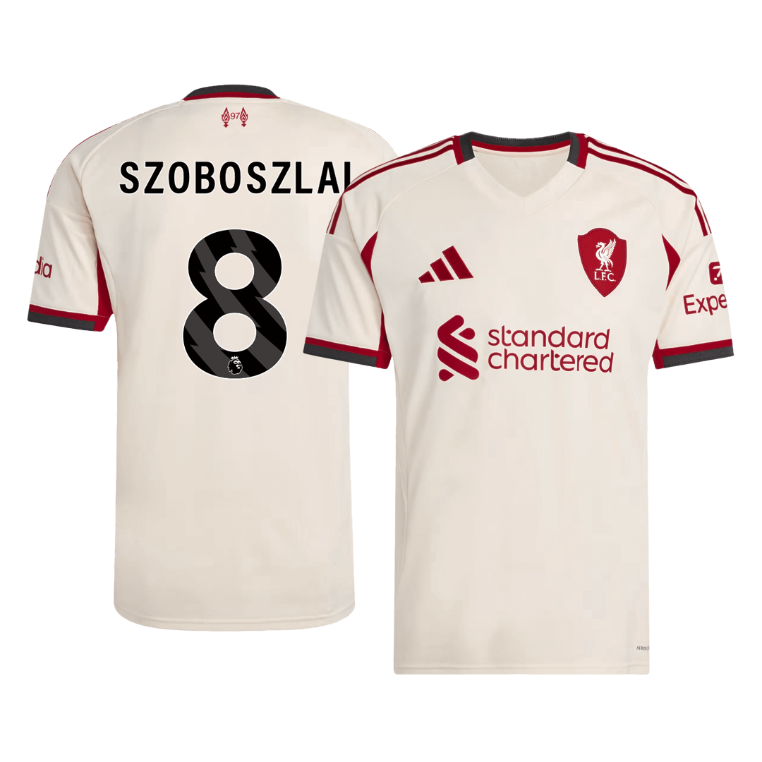 Liverpool Tröja SZOBOSZLAI #8 2025/26 Borta Vit