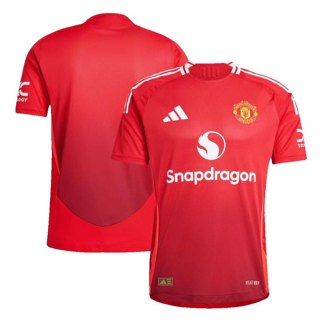 Manchester United Hemma Fotbollströja 2024/25 Autentisk