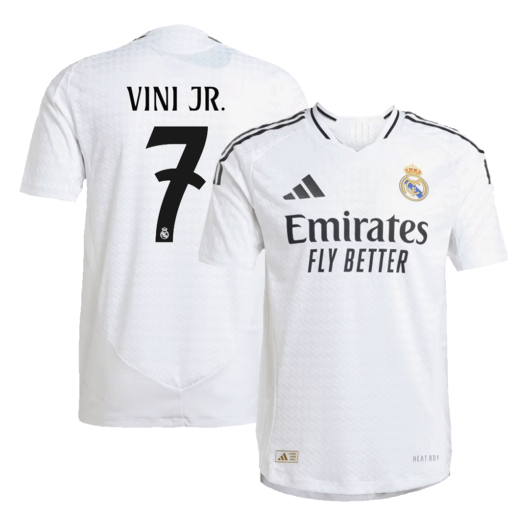 Real Madrid Hemma Fotbollströja VINI JR. #7 2024/25 Autentisk