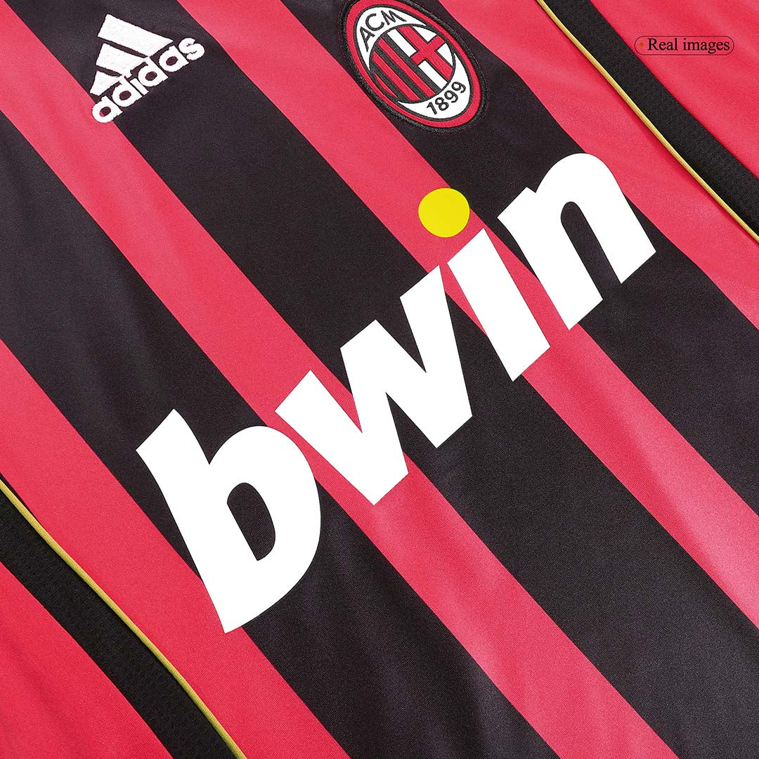 Retro AC Milan Hemma Fotbollströja RONALDO #99 2006/07 långärmad