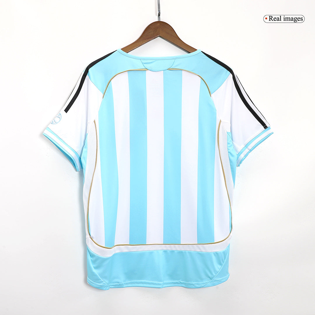 Argentina Hemma Fotbollströjor 2006 Retro