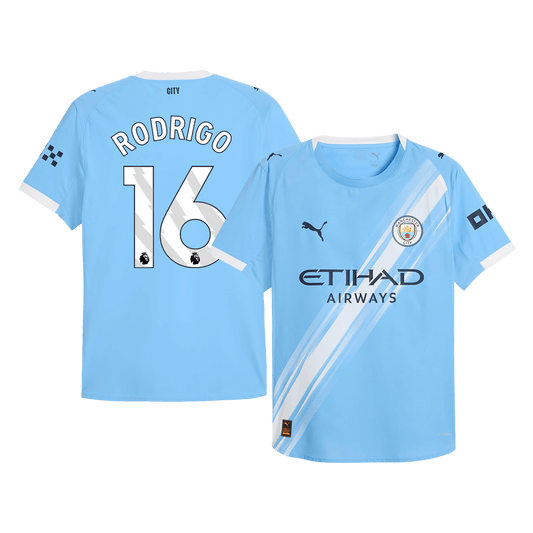 RODRIGO #16 Manchester City Hemma Tröja 2025/26 Autentisk-1