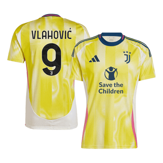 Juventus Borta Fotbollströja VLAHOVIĆ #9 2024/25-1