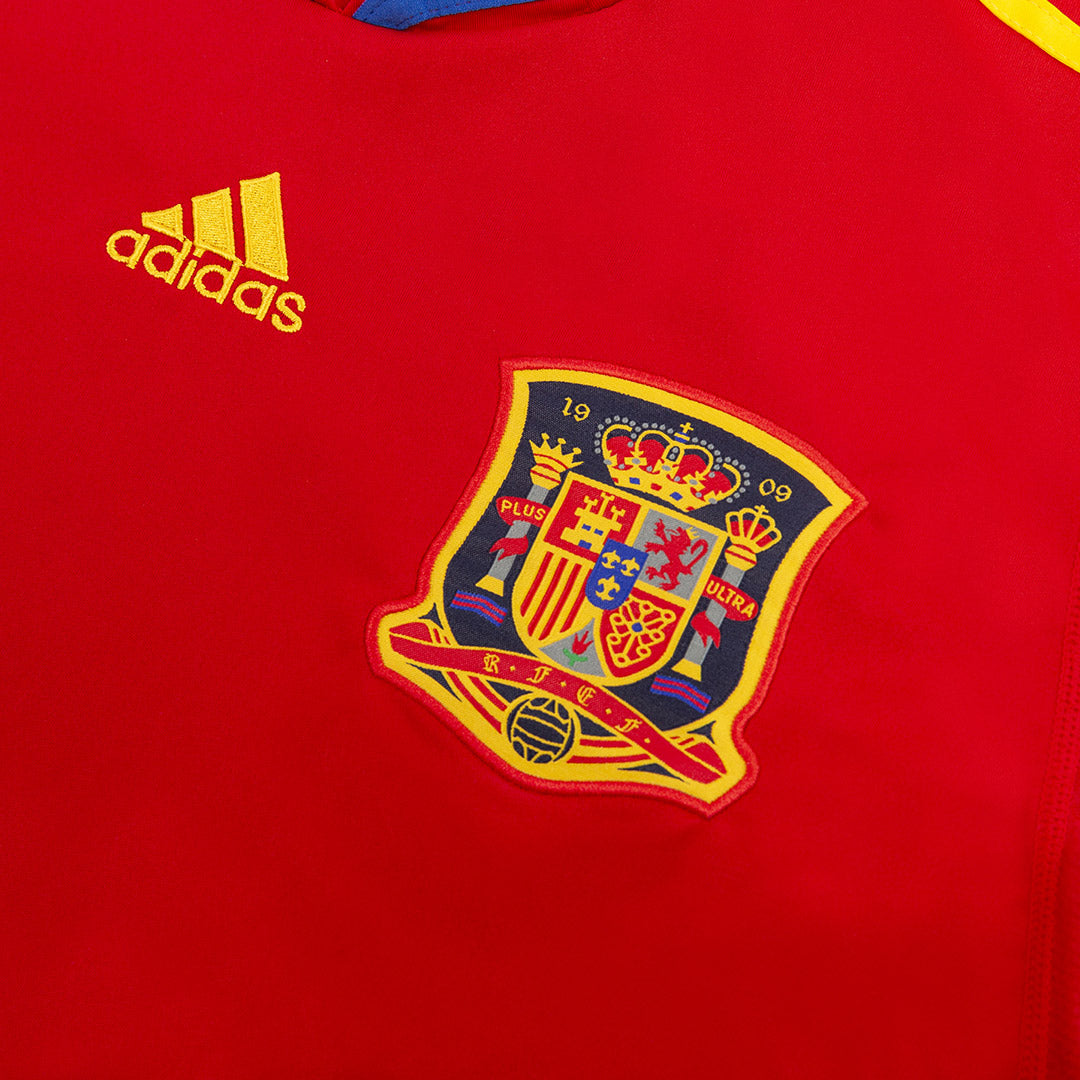 XAVI #8 Spanien Hemma Fotbollströjor 2010 Retro