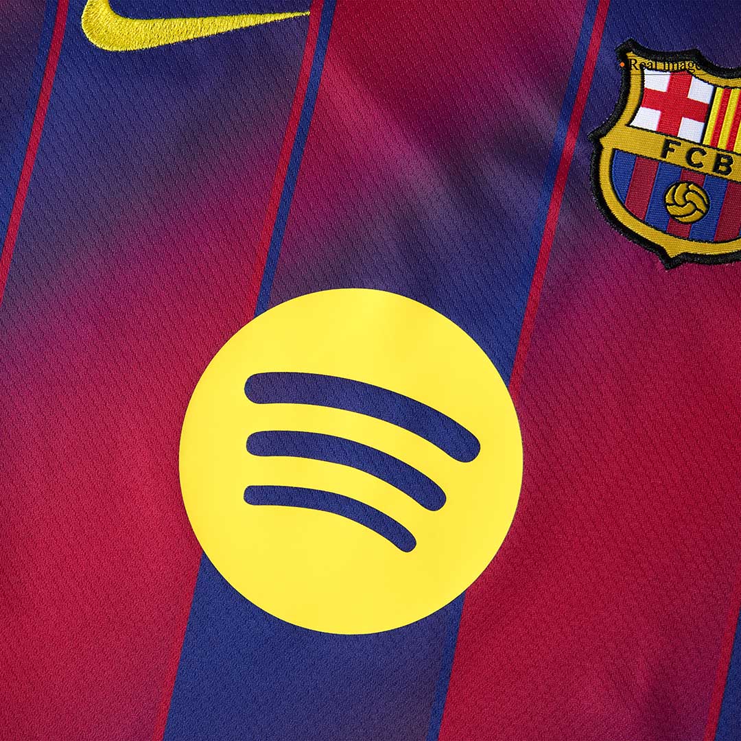 Barcelona Tröja 2025/26 Hemmaställ Röd/Blå Barn stora storlekar