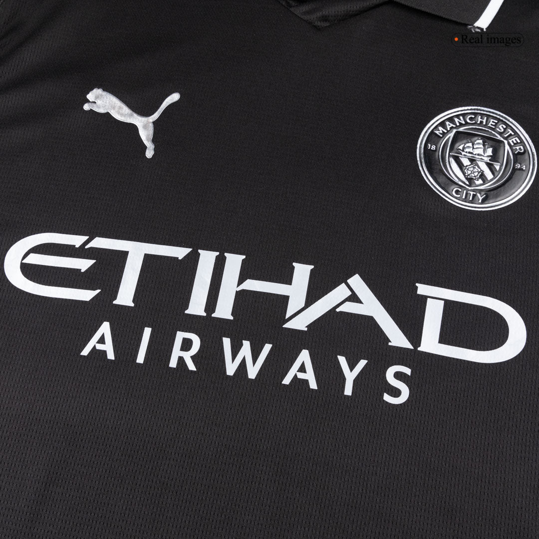 Manchester City Tröja 2025/26 Borta Långärmad Svart