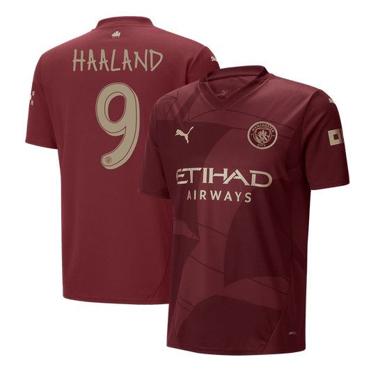 Manchester City Tredjeställ Fotbollströja HAALAND #9 2024/25 - UCL-1