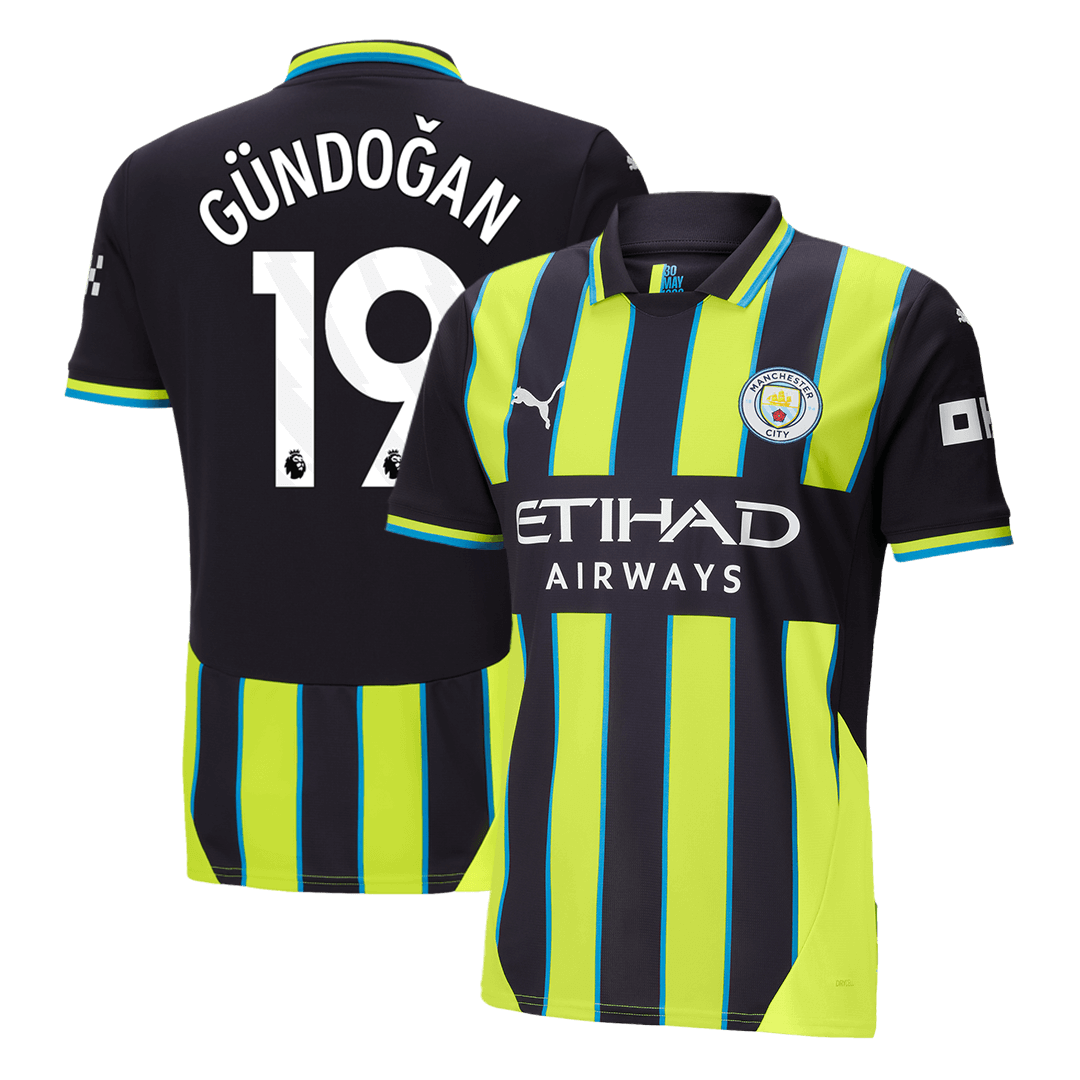 Manchester City Borta Fotbollströja GÜNDOĞAN #19 2024/25