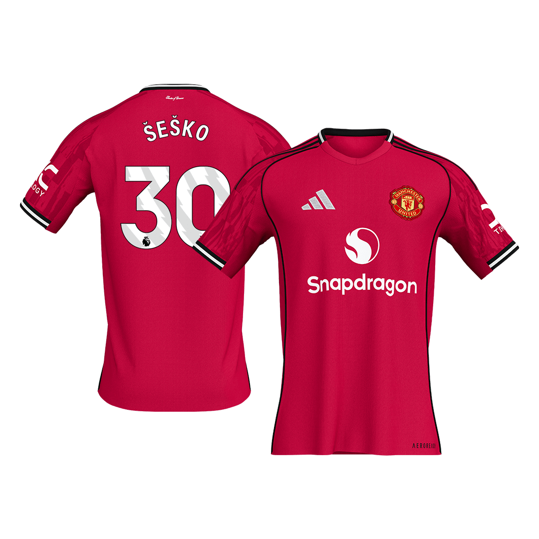 Manchester United Tröja ŠEŠKO #30 2025/26 Hemma Röd