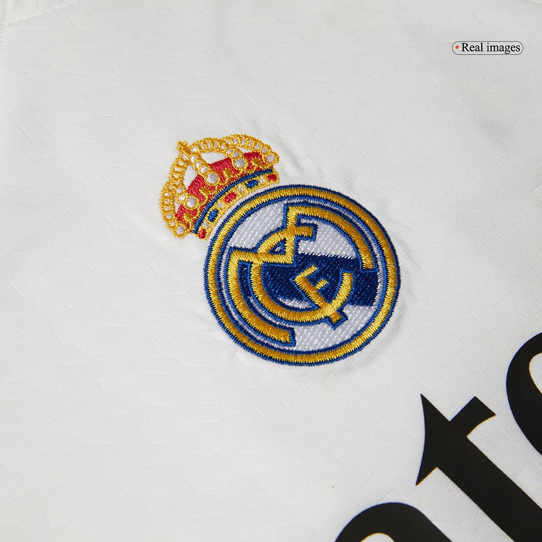 Real Madrid Hemma Fotbollströja BELLINGHAM #5 2024/25 Fotbollssats Barn Premium