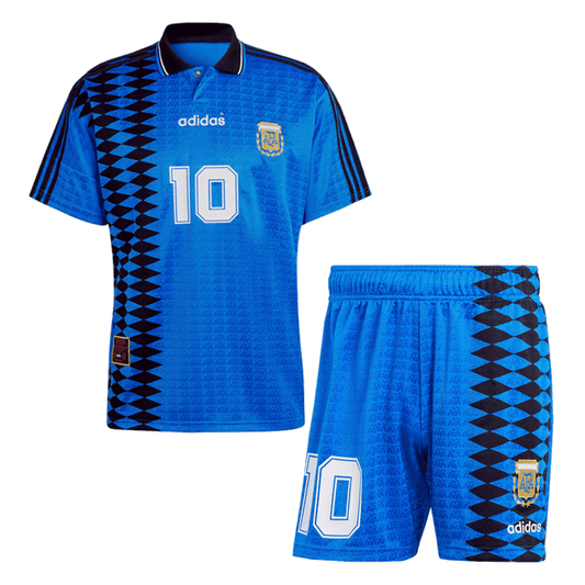 #10 Argentina Borta Fotbollströjor 1994 Retro