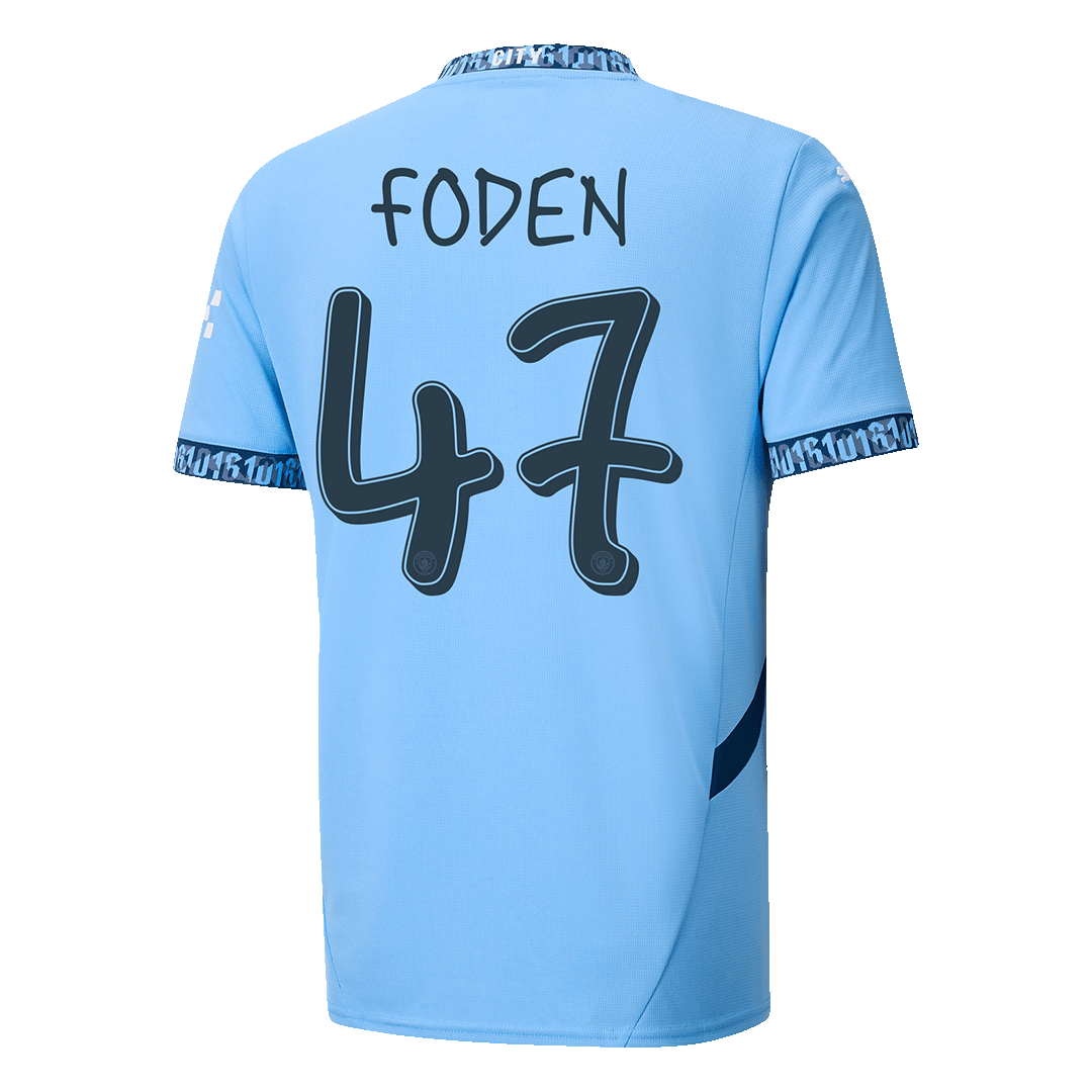Manchester City Hemma Fotbollströja FODEN #47 2024/25 - UCL