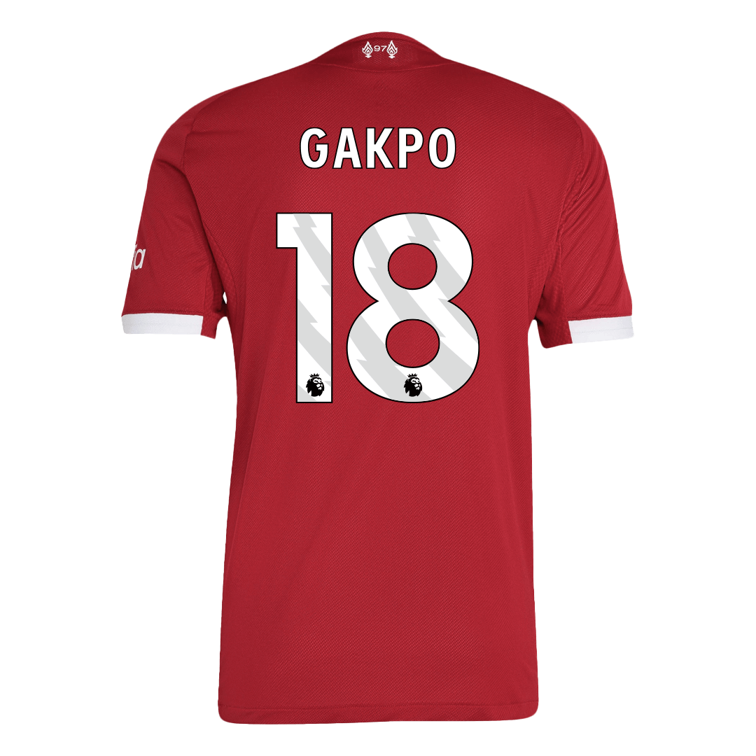 Liverpool Tröja GAKPO #18 2025/26 Hemma Autentisk Röd