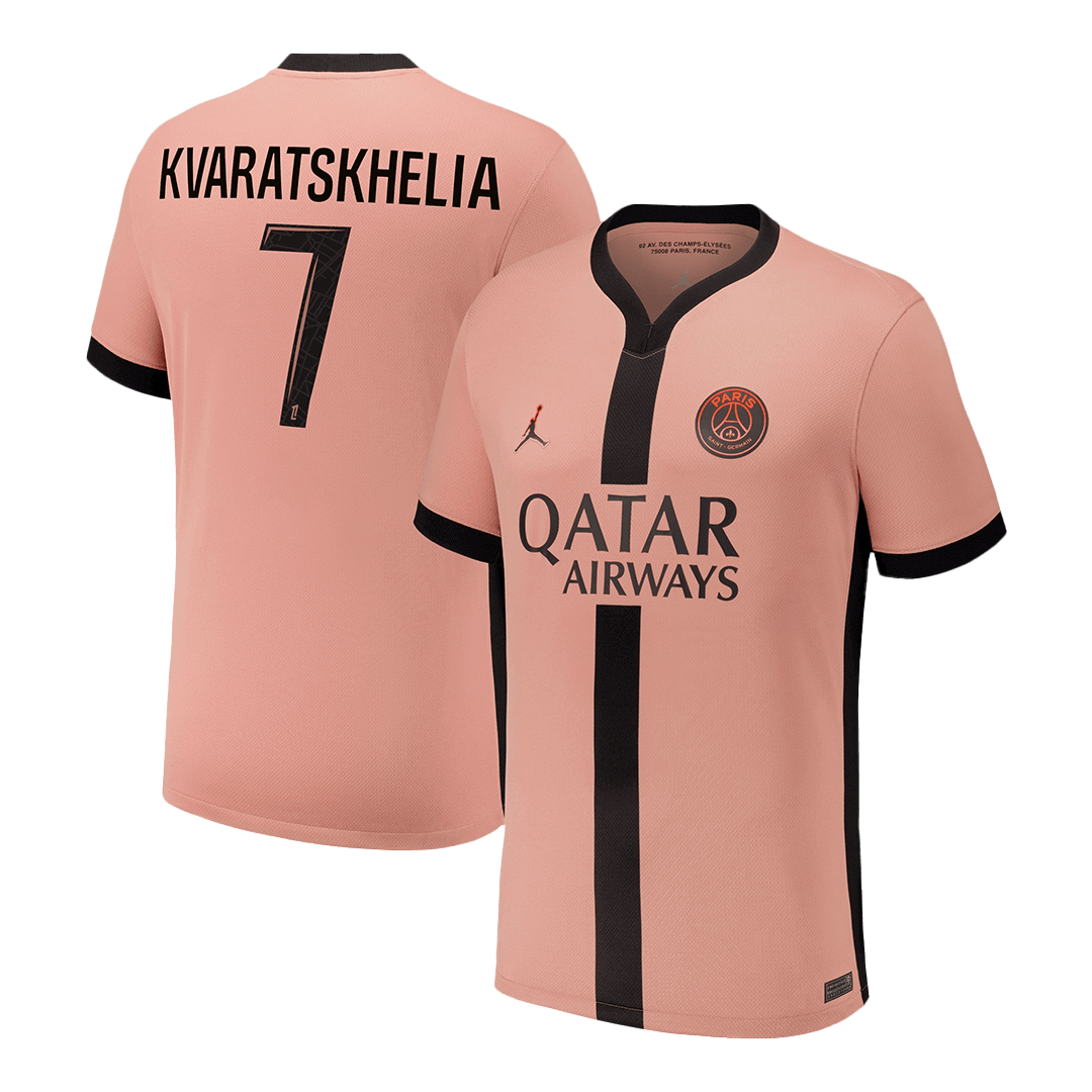 PSG Tredjeställ Fotbollströja KVARATSKHELIA #7 2024/25
