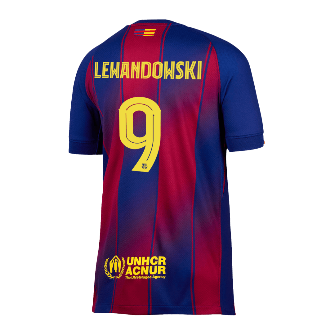 LEWANDOWSKI #9 Barcelona Tröja 2025/26 Hemma - UCL