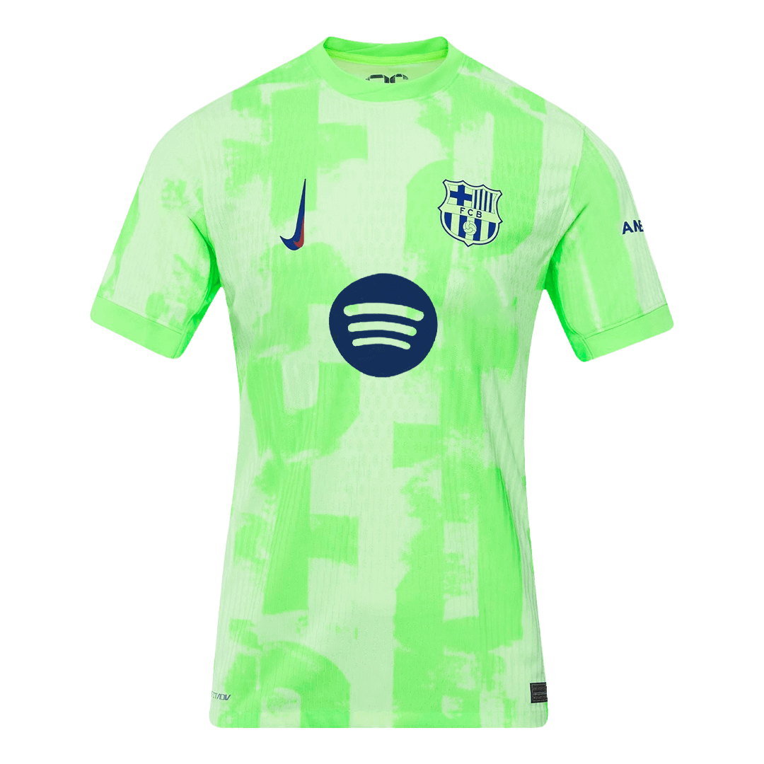 Barcelona Tredjeställ Fotbollströja 2024/25 Autentisk - Spotify-logotyp utan text