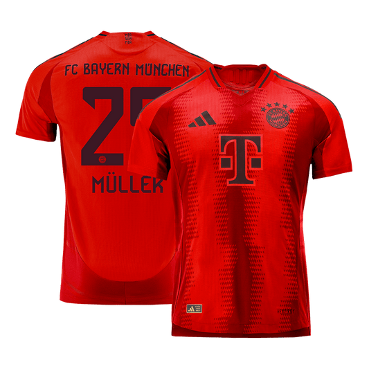 Bayern Munich Hemma Fotbollströja MÜLLER #25 Autentisk-1