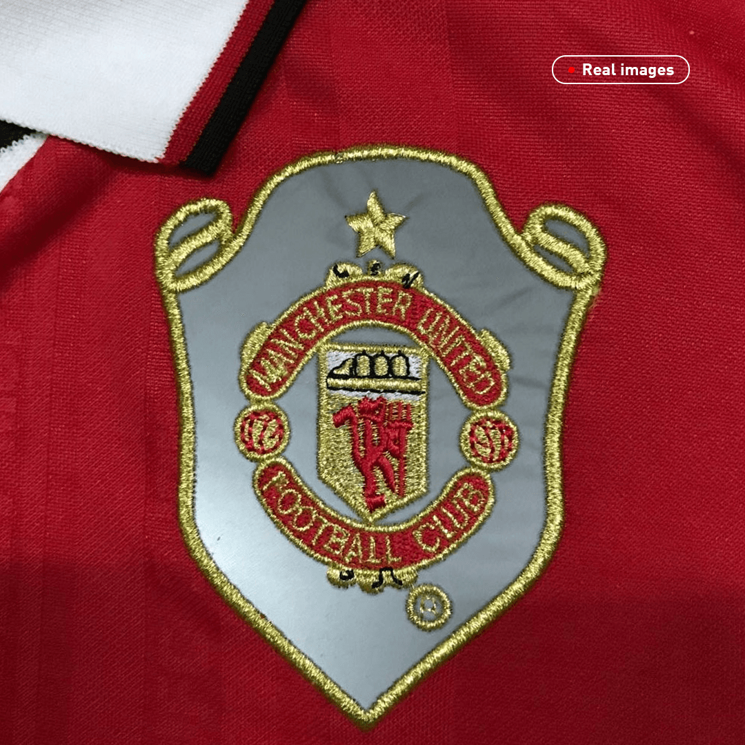 Retro Manchester United Hemma Fotbollströja 1999/00