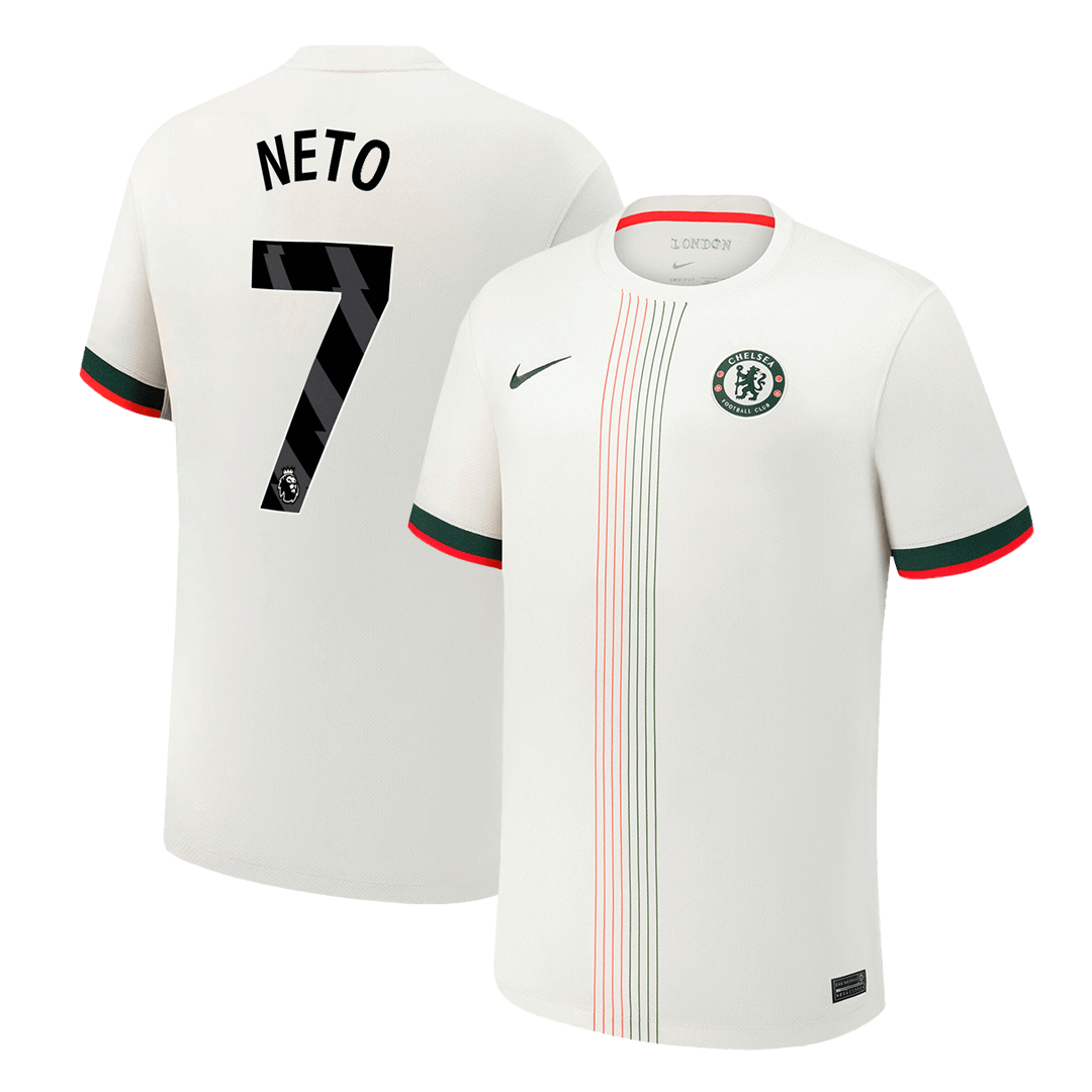 Chelsea Tröja NETO #7 2025/26 Borta Vit